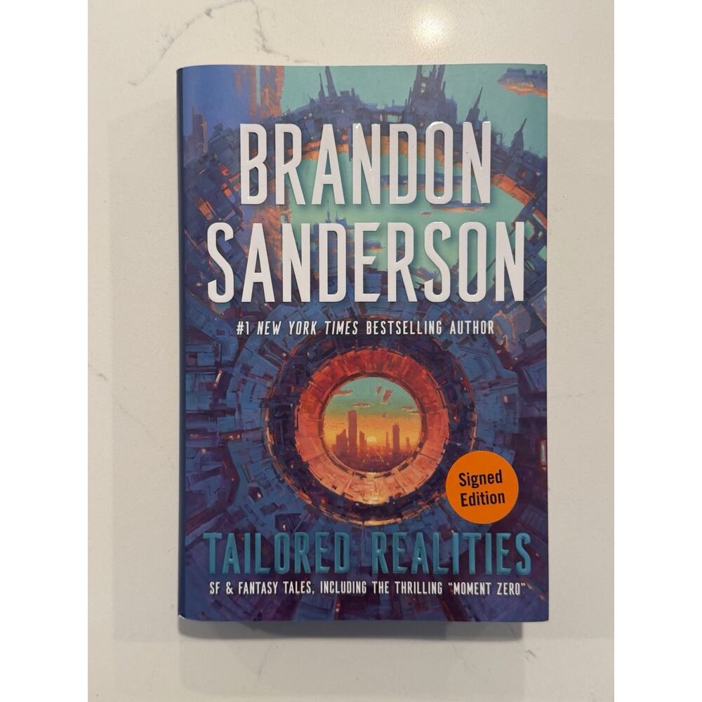 Brandon Sanderson SIGNED AUTOGRAPH Tailored Realities FIRST EDITION #7